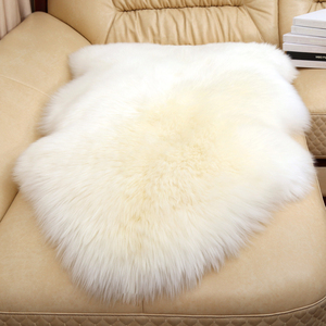 澳洲整张羊皮垫羊毛沙发垫卧室床边欧式羊毛地毯皮毛一体羊毛垫子