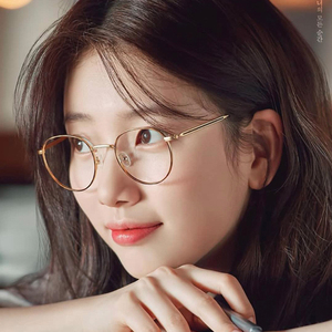 carin裴秀智同款jane近视眼镜框架男女文艺复古网红β钛超轻韩版