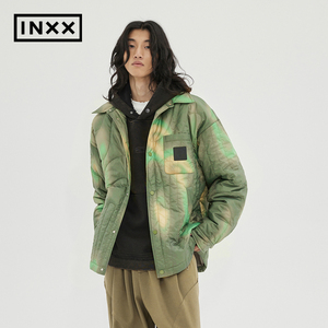 【INXX】 ALLPICK 创意个性工装棉服男潮牌满印情侣棉衣外套