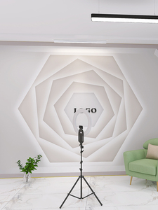 002人付款淘宝3d网红服装直播间背景墙纸男女装店拍照轻奢高级感装饰