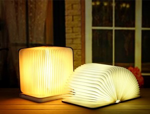 木质七色书本灯创意折叠LED灯充电浪漫小夜灯书灯床头庆典礼物