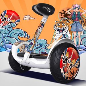 适用于小米九号平衡车l6/l8个性贴纸拉花脚垫轮毂保护膜卡通装饰