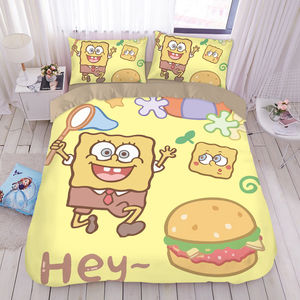 卡通动漫海绵宝宝儿童单件被套1.8米床派大星学生宿舍单人被子罩