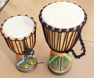 包邮整红木掏空非洲德坚必珍贝鼓非洲敲击乐器奥尔夫儿童打击乐器