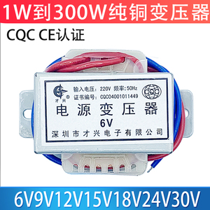 AC220V转AC6V9V12V15V18V24V36V电源变压器5W10W20W25W30W50W100W