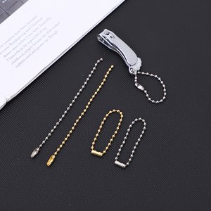 2.4mm手工DIY链条链饰品挂件珠链 钥匙扣配件 波珠链 金属吊牌链