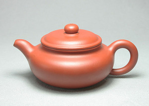 宜兴紫砂壶 纯手工正品茶壶 黄龙山朱泥 原矿紫砂杯 周国洪 仿古
