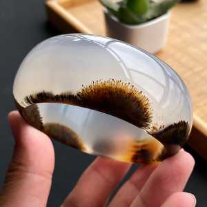 00爱不释手玛瑙淘宝特色精品俏色发丝玛瑙手镯 原矿