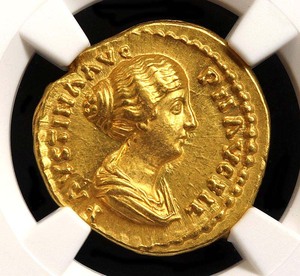 古罗马奥雷金币ngc评级币凝绿轩欧洲古代钱币西方古典币首饰吊坠