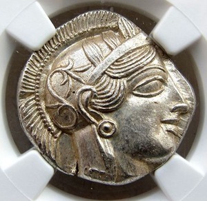 古希腊猫头鹰银币