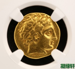 ngc评级鉴定古希腊金币太阳神阿波罗头像高浮雕珍藏品古董收藏