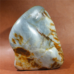 1 117克真品青花白玉公斤级大块摆件籽料原石新疆和田玉天然玉石