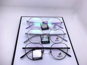 新款BUICK/别克眼镜架超轻金属圆框可爱男女近视架休闲商务镜框
