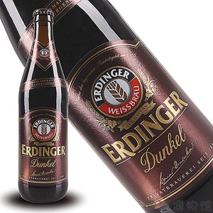 艾丁格德国精酿进口ERDINGER小麦黑啤酒500ML单瓶