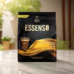 马来西亚super超级艾昇斯原装进口2合1微研磨速溶咖啡粉320g袋装
