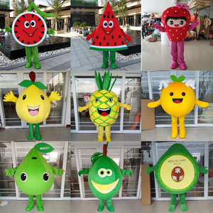 水果蔬菜卡通人偶服装苹果火龙果菠萝石榴草莓蓝莓表演头套玩偶服