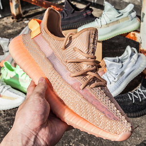 秋冬新款正品摩耐克韩版aj男鞋情侣鞋运动鞋百搭真爆椰子350v反光