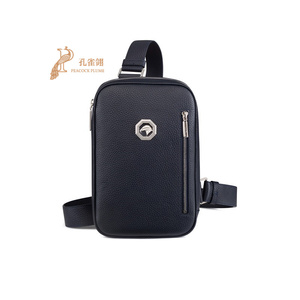 stefano ricci/史蒂芬男包八角形框架内描绘鹰头小牛皮休闲斜挎包