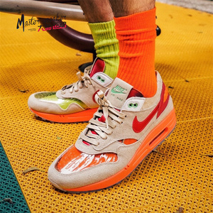 耐克男鞋nike air max 1 clot 陈冠希死亡之吻女鞋夏季透气跑步鞋