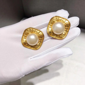 二手chanel香奈儿vintage复古耳钉耳夹