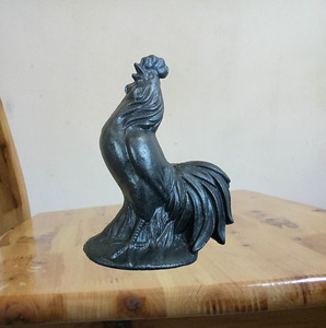 铁公鸡家居饰品摆件阳台客厅卧室装饰铸铁纸镇工艺品公鸡创意包