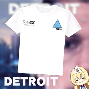 尚萌底特律化身为人底特律变人康纳游戏周边宅男短袖t恤衣服ps4