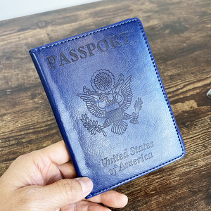 手感不错！出欧美的护照夹证件包USA美国国徽机票夹凹凸压印浮雕