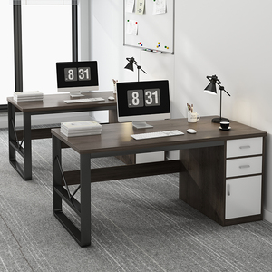 办公桌简约现代电脑桌家用台式书桌简易桌子员工位办公室桌椅组合