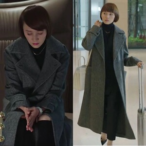 2021秋冬女装我的前半生袁泉唐晶同款双面羊毛羊绒大风衣毛呢外套