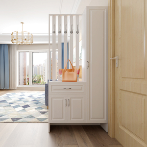 可定制纯实木鞋柜玄关柜隔断门厅进门镂空屏风中式简约现代小户型