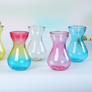 风信子彩色 玻璃水培容器 水仙花瓶 水培瓶风信子瓶 插花瓶葫芦瓶