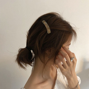 韩国vintage风格亚克力头饰边夹碎发夹顶夹发卡刘海鸭嘴夹发饰女