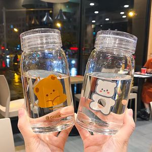 日本高硼硅玻璃杯耐热防爆便携柠檬杯泡花茶杯子商务男女水杯学生