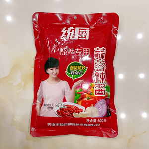 天津特产统厨蒜蓉辣酱500克袋装辣椒酱烧烤专用酱蘸酱炖鱼整箱