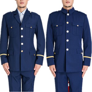 春秋新款消防常服通用应急内衬救援衬衫火蓝色套装专职消防服男士