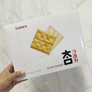 克丽安太口苏打饼干韩国进口食品早餐饼干办公零食280g*10盒装