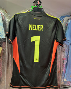 球迷版欧洲盃2324德G队守门员球衣1号诺伊尔门将服黑色足球服