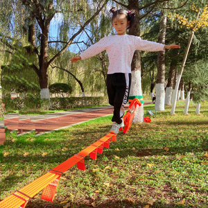幼儿园儿童走扁带体能训练器材体育运动套装体适能平衡绳户外玩具
