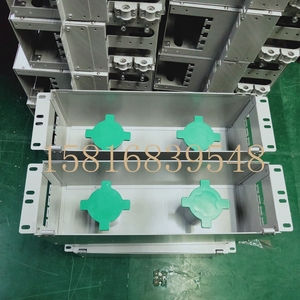 1U2U4U机房机柜专用储纤单元箱标准19英寸光纤盘线箱绕线架