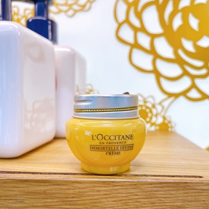 3个减10元 欧舒丹腊菊赋颜御龄精华大金罐面霜8ml专柜小样保湿