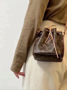 国内现货|lv路易威登 noe nano mini老花小水桶 抽绳包 m41346