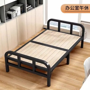 床单人床双人床家用午休硬板床简易拼接床铁艺钢木床成人1米2折叠