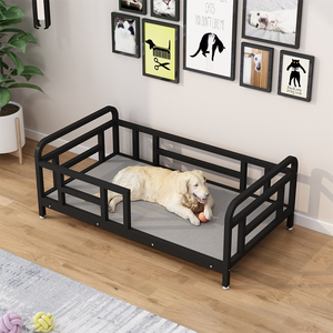 四季通用狗床中型大型犬铁艺狗窝金毛泰迪拉布拉多铁床宠物垫子