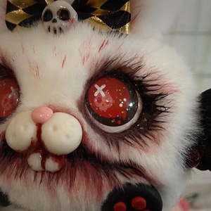 雪球游乐场 万圣节系列恐怖兔子 血腥兔兔毛绒玩偶 剧本拍照整蛊