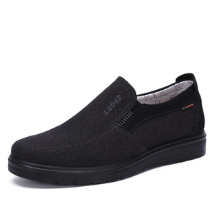 老北京布鞋男鞋透气男单鞋中老年爸爸鞋厚底防滑软底休闲大码鞋子