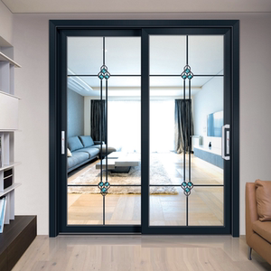 铝镁合金窄边厨房吊趟门阳台推拉隔断中空双层钢化玻璃卫生间移门