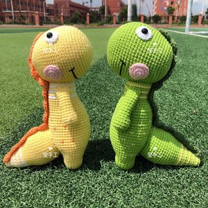 【不是成品】 钩针编织恐龙玩偶毛线diy手工编织材料 莹手工小铺