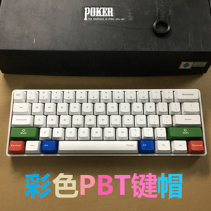 IKBC C87 C104 F87 F108魔力鸭高斯机械键盘PBT键帽 无刻蓝色红色