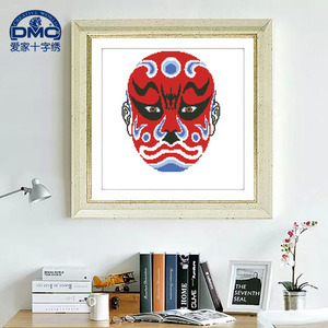 法国dmc十字绣 套件 专卖 客厅精准印花mr脸谱之杨排风wwe052