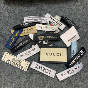 【5个装】高端品牌衣服布标领标衣标吊牌水洗标 服装大牌领标主麦